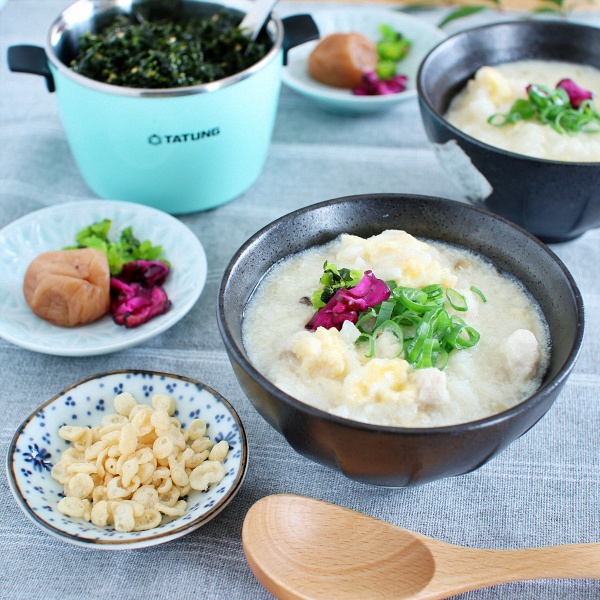 鶏と粉豆腐のふわとろおじや