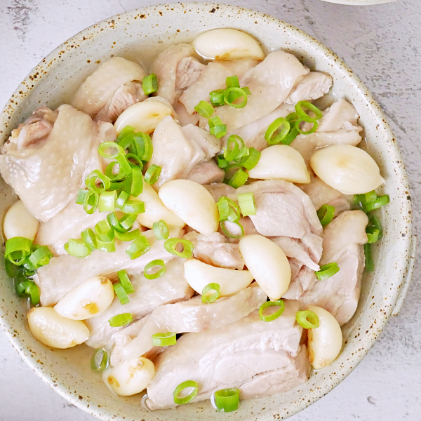 にんにく蒸し鶏