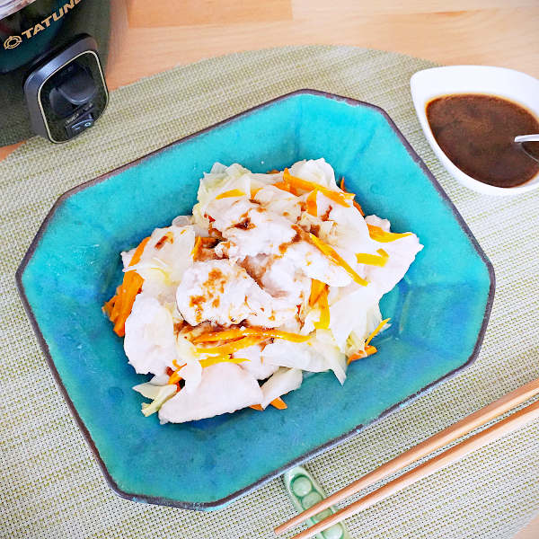 鶏むね肉のやわらか蒸し