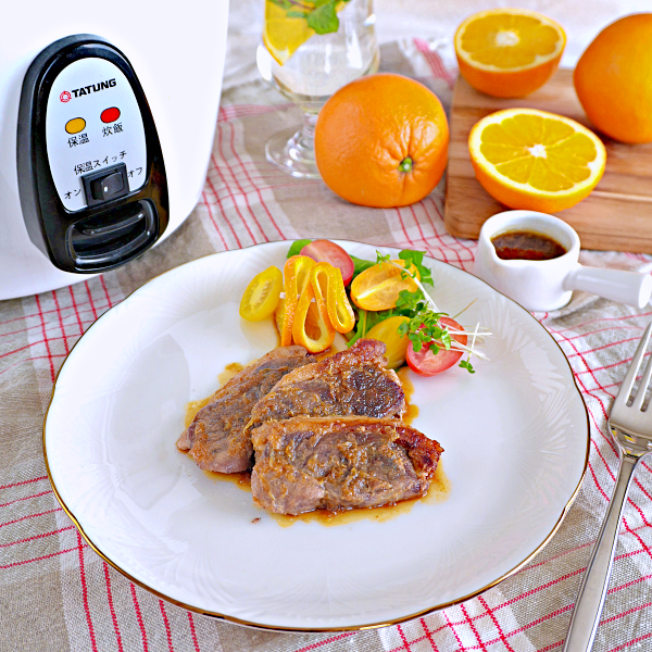 鴨の醤油オレンジソース