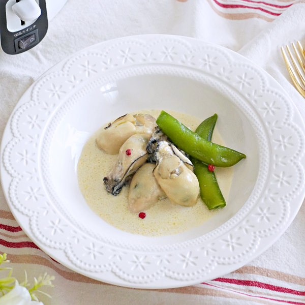 牡蛎のバタークリーム煮